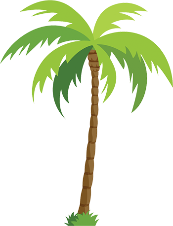 Palm Tree design element