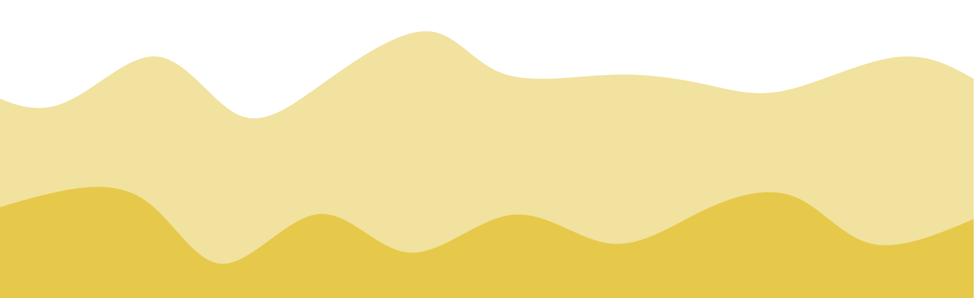Abstract yellow waves on a white background.